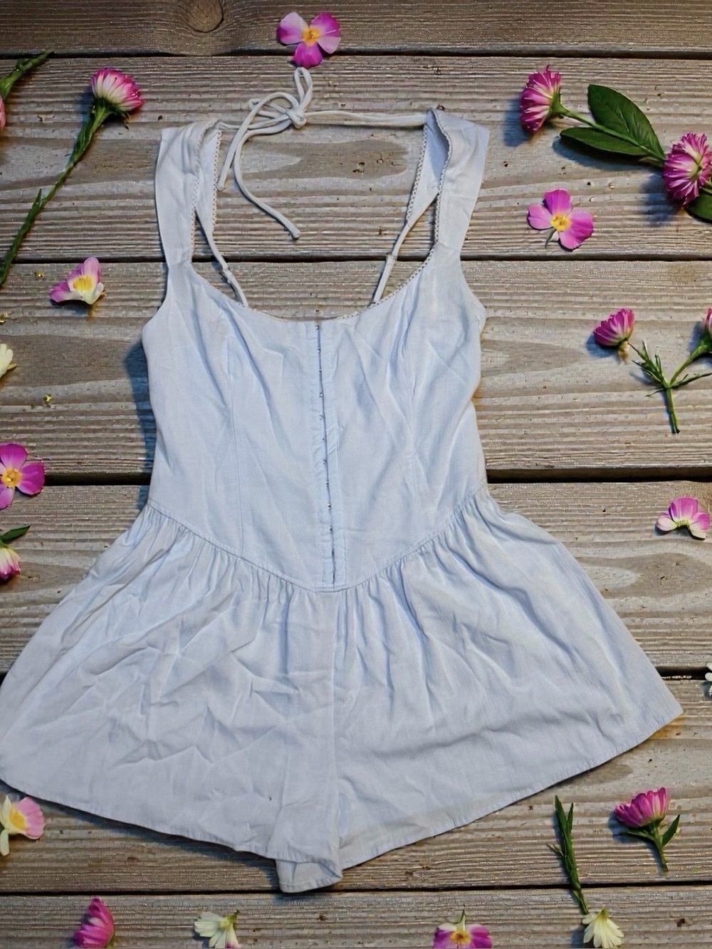 wild fable Light Blue Sleeveless Romper